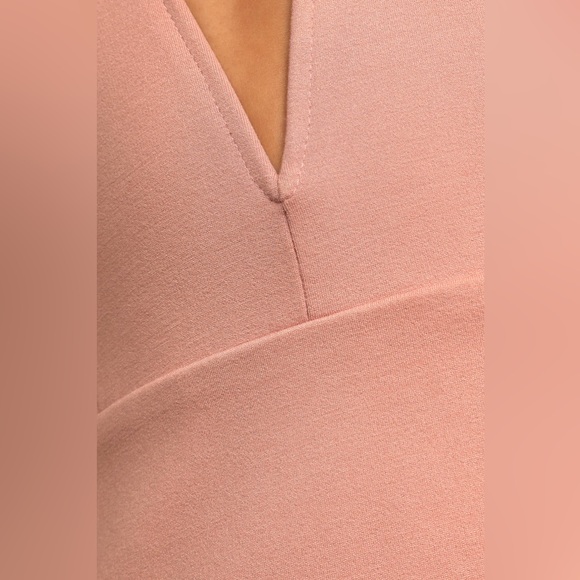 LULUS Dare to Take the Plunge Dusty Pink Tulip Mini Dress - size S - Picture 6 of 11